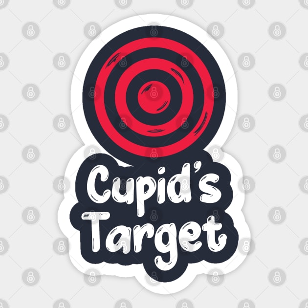Cupid Target Sticker by Digital Borsch